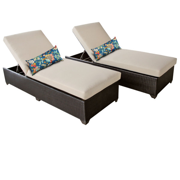 TK Classics Reclining Chaise Lounge with Cushion & Reviews Wayfair